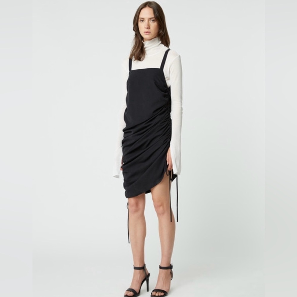 OAK + FORT ruched side dress XS